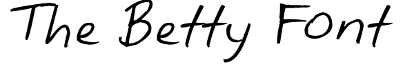The Betty Font font preview